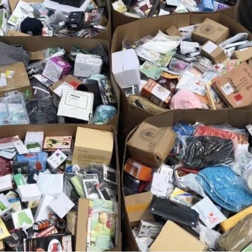10 pieces mystery small Box New Over Stock Shelf Pull Reseller amazon Walmart